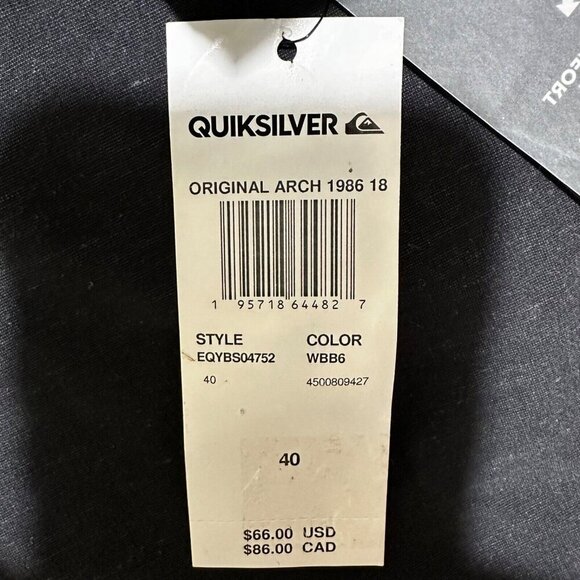 Quiksilver x Stranger Thing Men Size 40 Original Arch 1986 Board Shorts 18” NWT - Picture 10 of 12